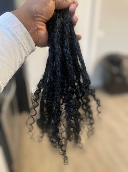 Culry ends locs 10 inches 0.4 cm 10 per bundle